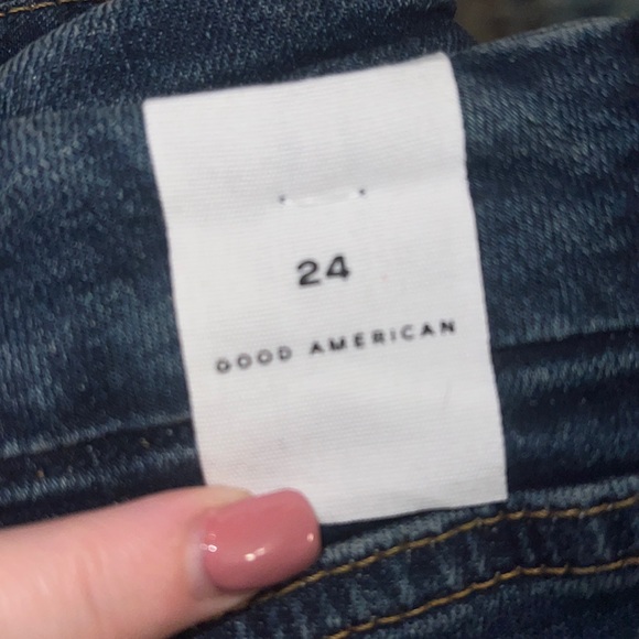 Good American -Good Legs Deep V Blue 609 - NWT - Picture 3 of 8